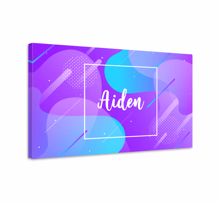 Quadro com o abecedário design de nome personalizado - TenStickers