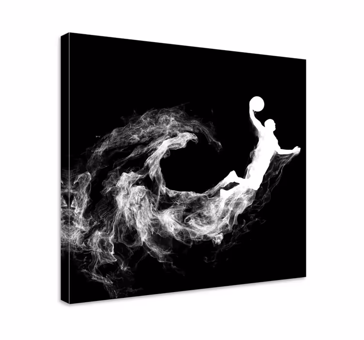 Quadro juvenil Silhueta de basquete legal - TenStickers
