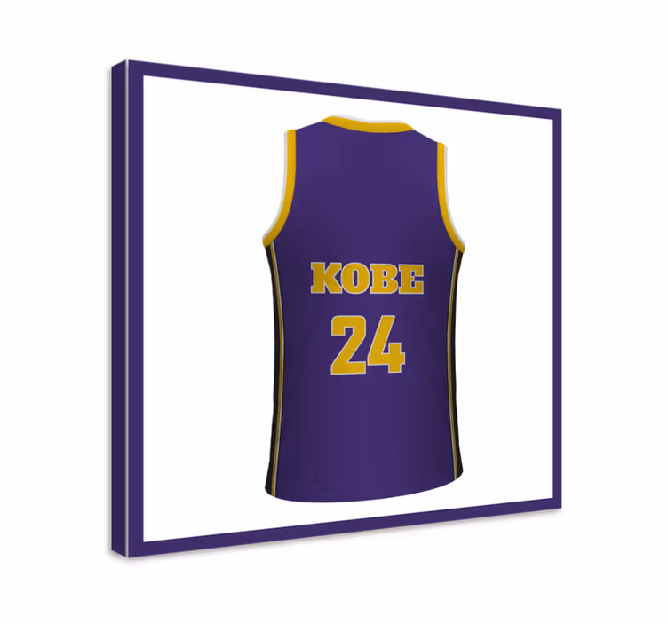 Quadros de desportos camiseta personalizada de bastekball - TenStickers