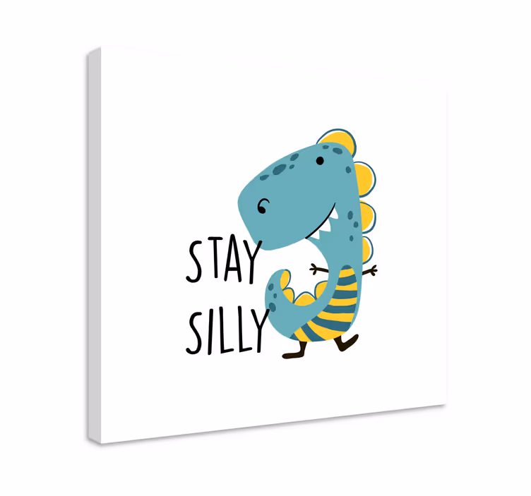 Quadro nórdico Dinossauro continue bobo - TenStickers