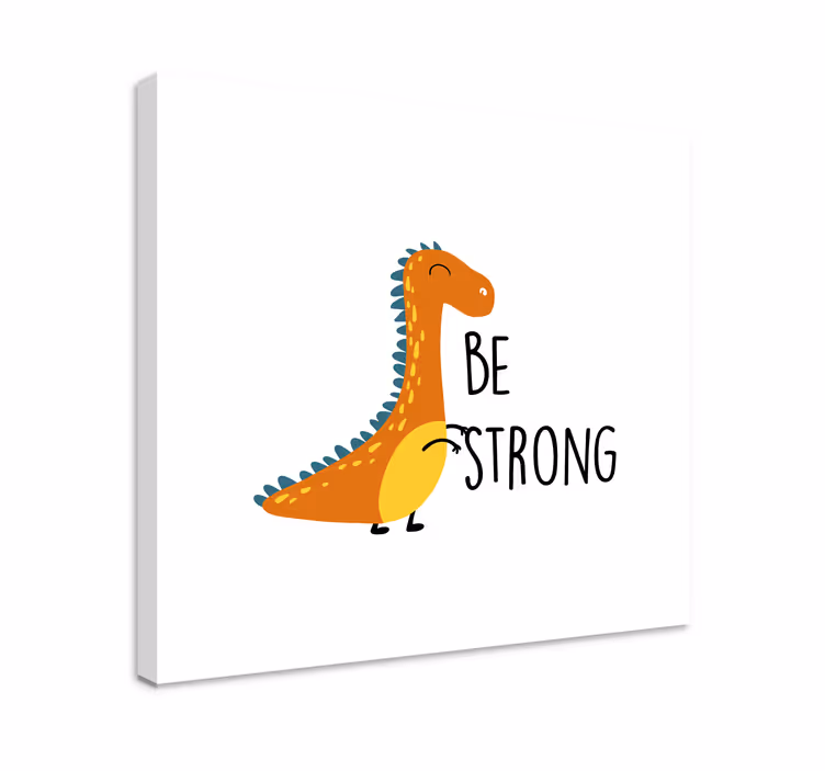 Quadro nórdico Dinossauro seja forte - TenStickers