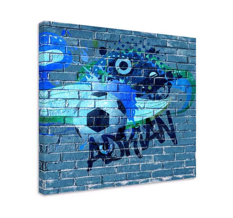 Quadros de desportos arte de graffiti de futebol - TenStickers