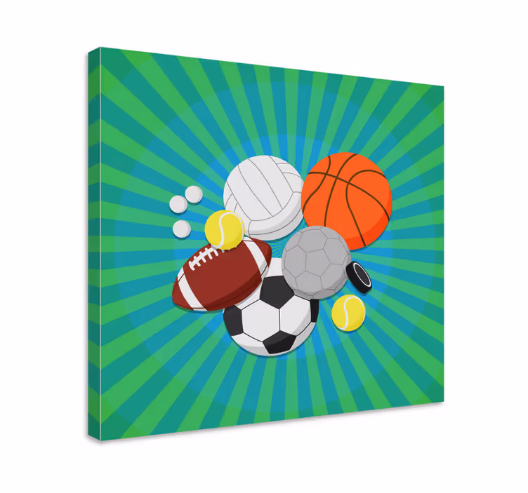 Quadro para lar Bolas de desporto - TenStickers