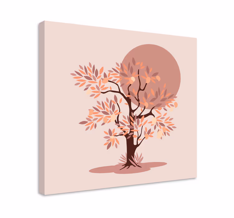Quadro de árvores silhueta de Árvore de outono - TenStickers