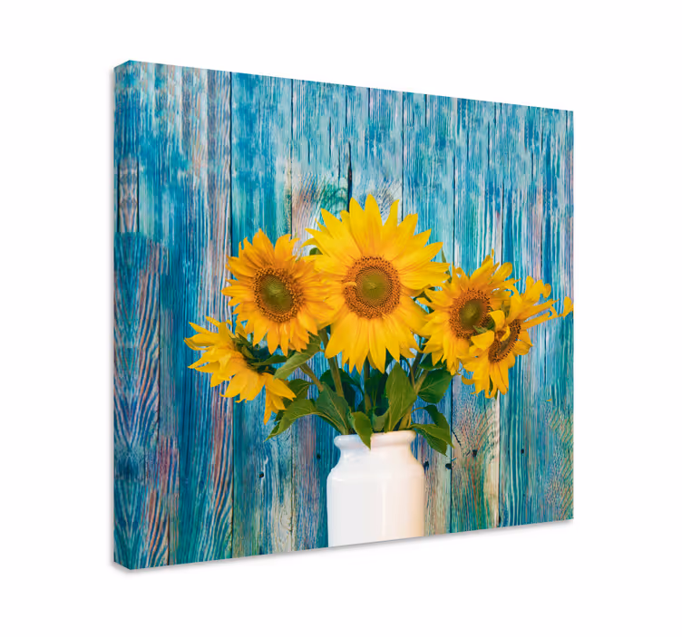 Quadro de flores exibição de buquê de girassol - TenStickers