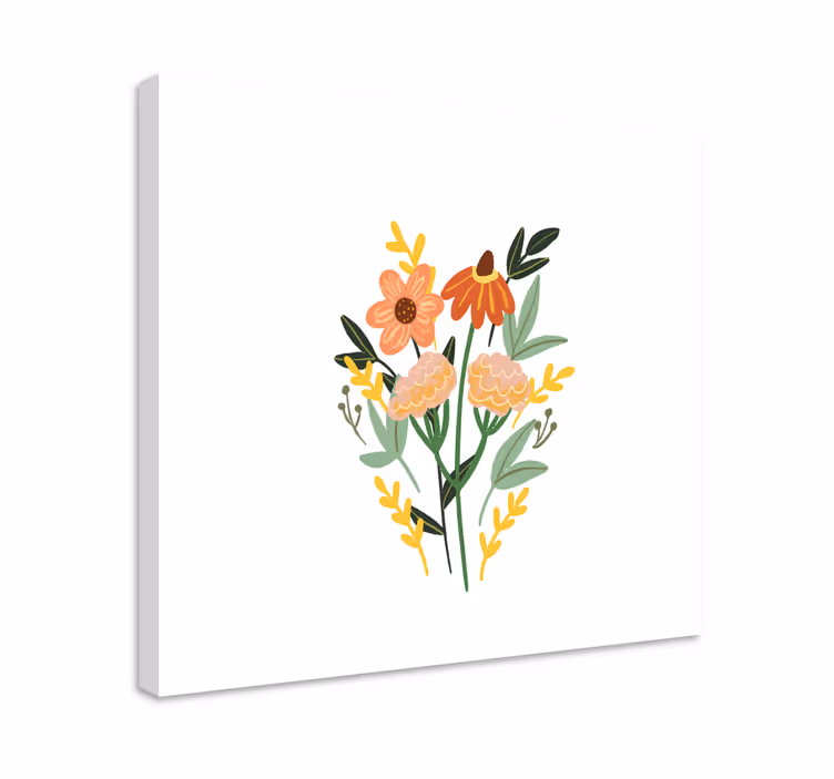 Quadro de flores buquê floral encantador - TenStickers