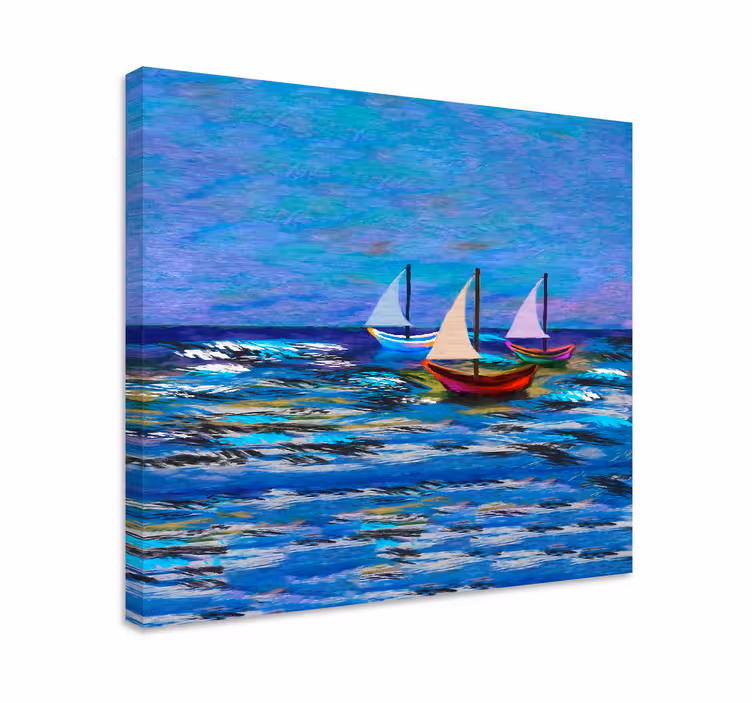 Quadro náutico Abstrato de regata - TenStickers