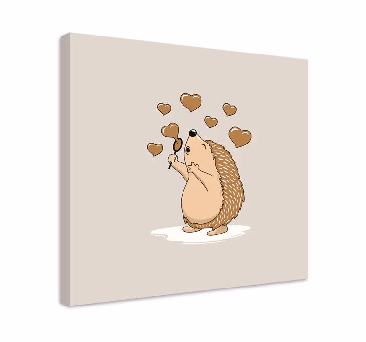 Quadro animais corações de porquinho-da-Índia - TenStickers