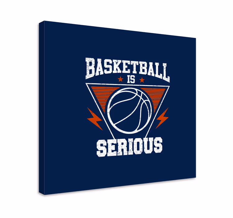 Quadros de desportos o basquetebol é sério - TenStickers