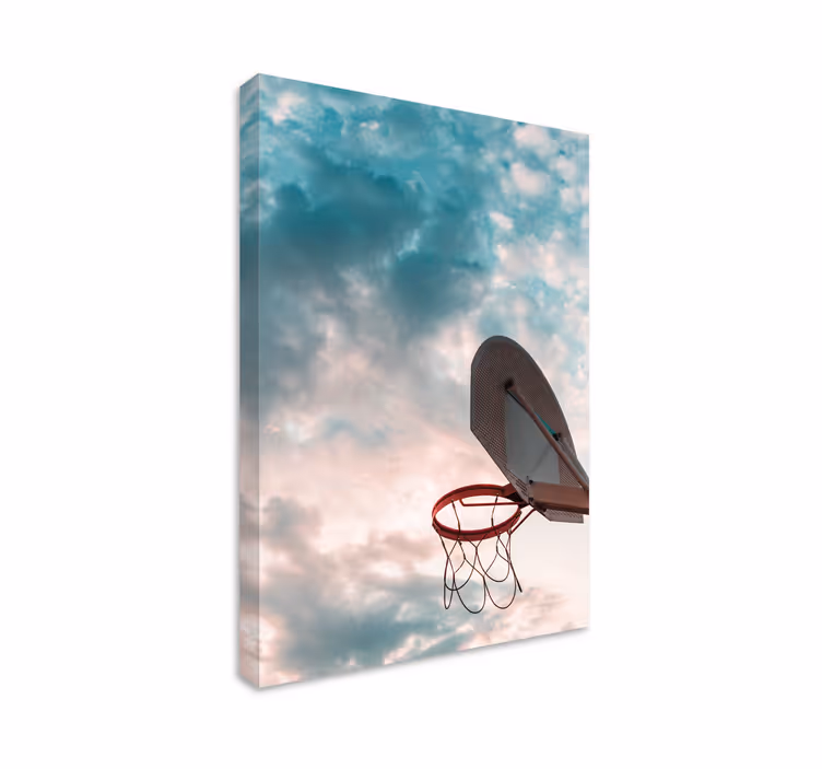 Quadros de desportos silhueta de cesta de basquete - TenStickers