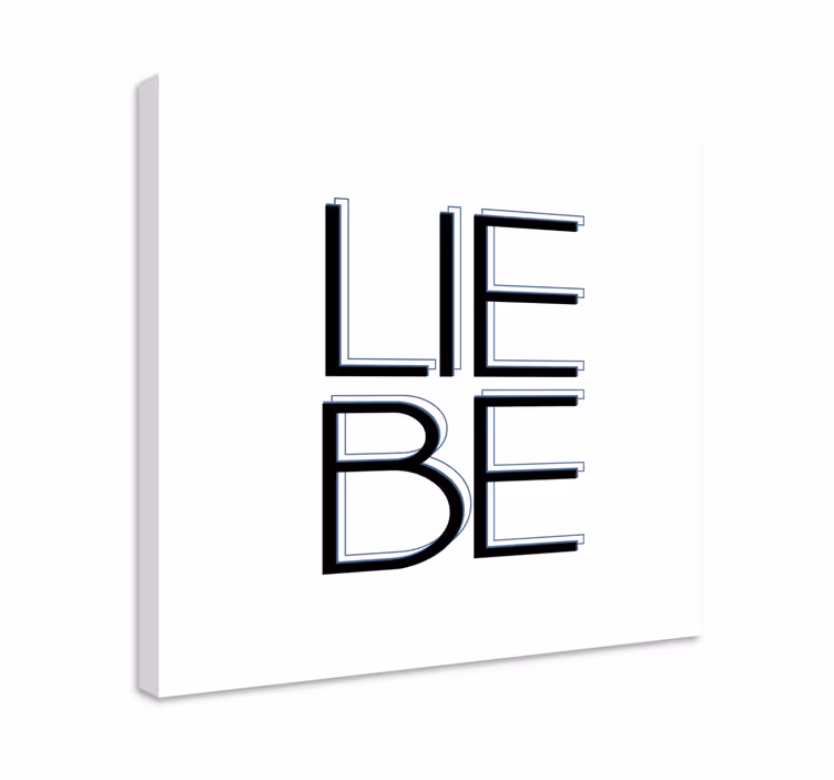 Quadro com letras expressão tipográfica - TenStickers