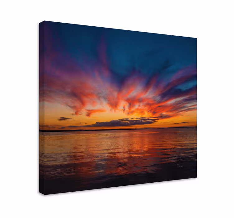 Quadro de paisage Pôr do sol no mar - TenStickers