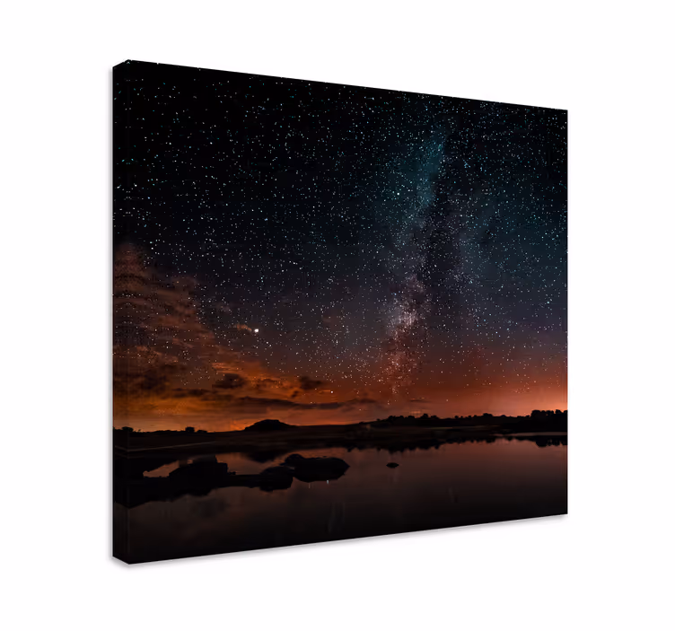 Quadro de paisagem céu estrelado - TenStickers