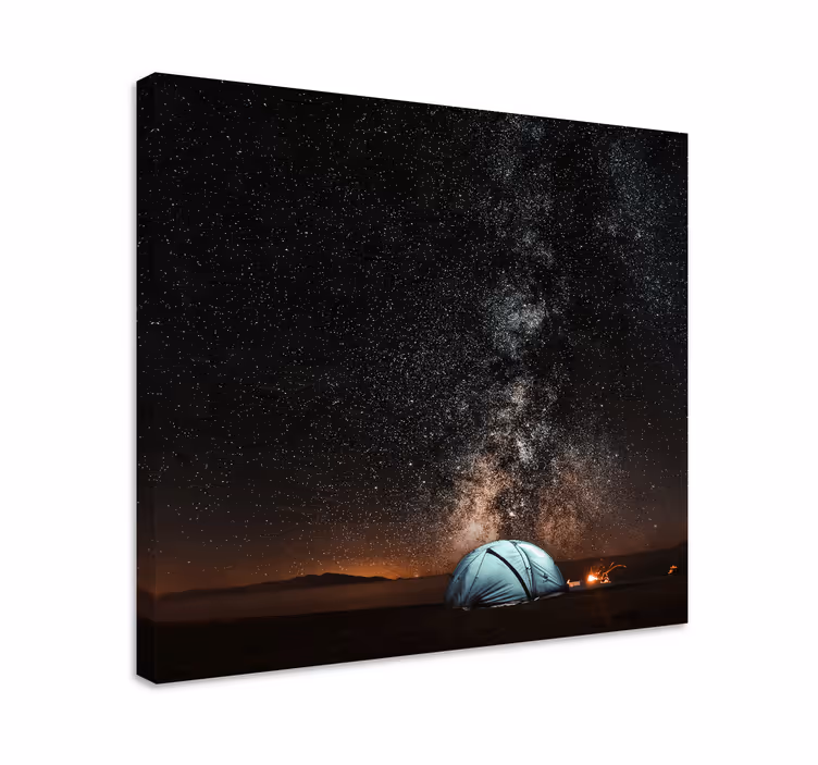 Quadro de paisage Noite acampando na montanha - TenStickers