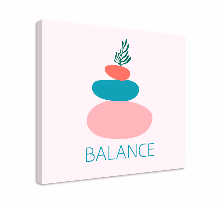 Quadro decorativo ornamental pilha de pedras equilibradas - TenStickers