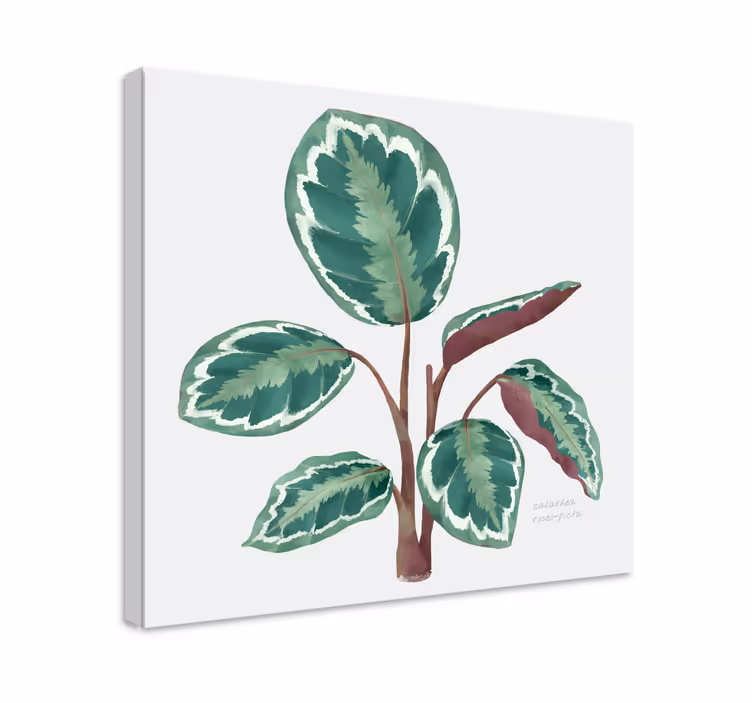 Quadro de flores planta frondosa vibrante - TenStickers