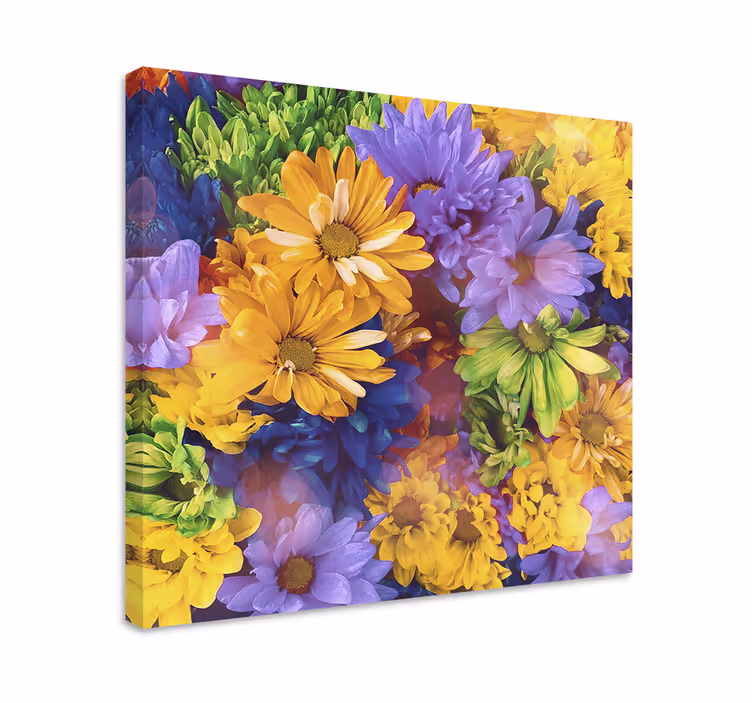 Quadro de flores arranjo floral colorido - TenStickers