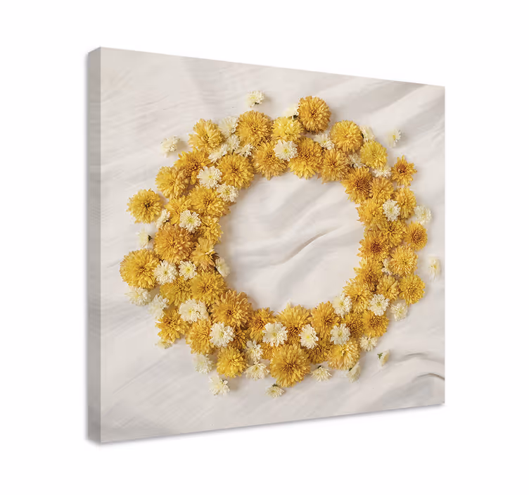 Quadro de flores arranjo de guirlanda floral - TenStickers