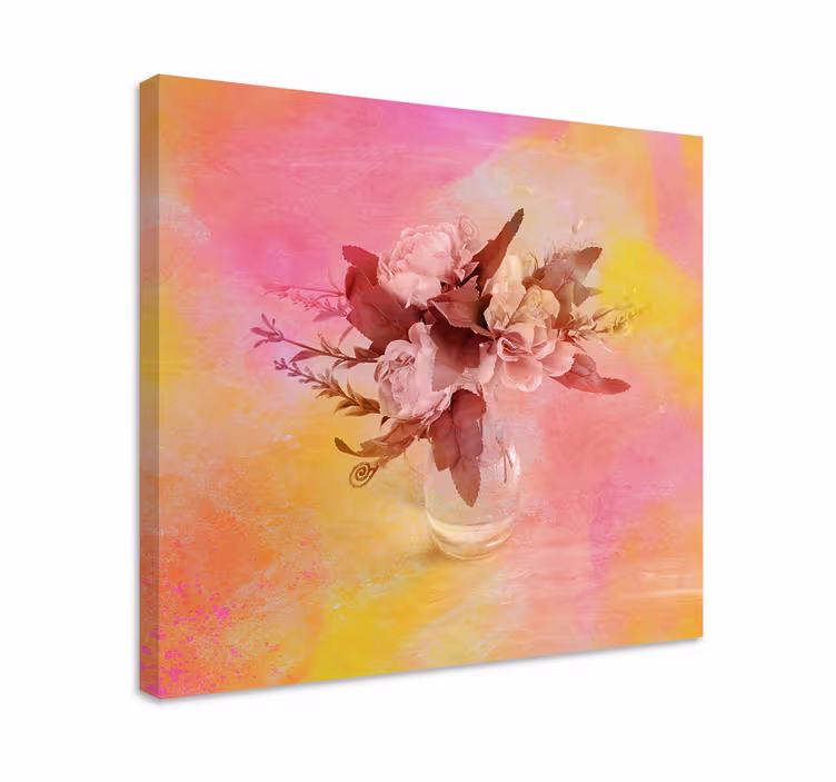 Quadro de flores arranjo floral romântico - TenStickers