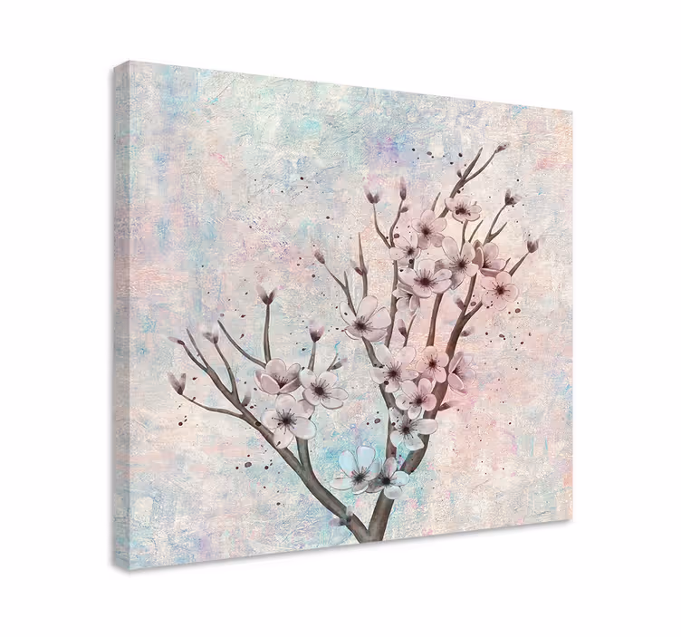 Quadro de flores Grande árvore com - TenStickers