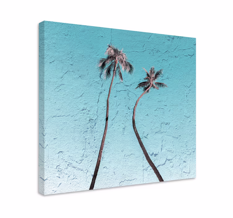 Quadro de flores palmeiras elegantes - TenStickers