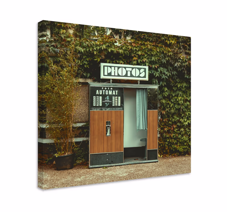 Quadro videogame cabine de fotos vintage - TenStickers