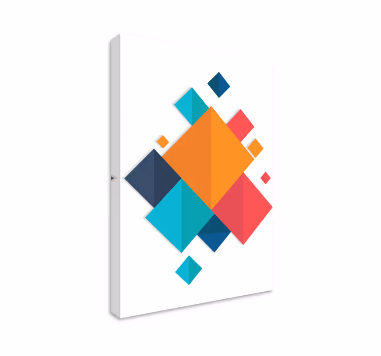 Quadro para escritório Quadrados coloridos - TenStickers