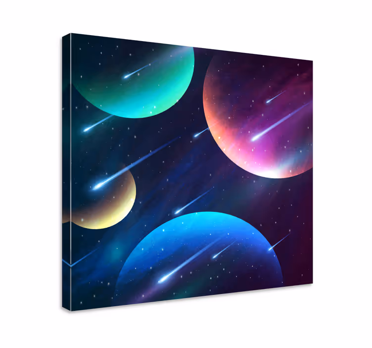 Quadro de música dança celestial cósmica - TenStickers