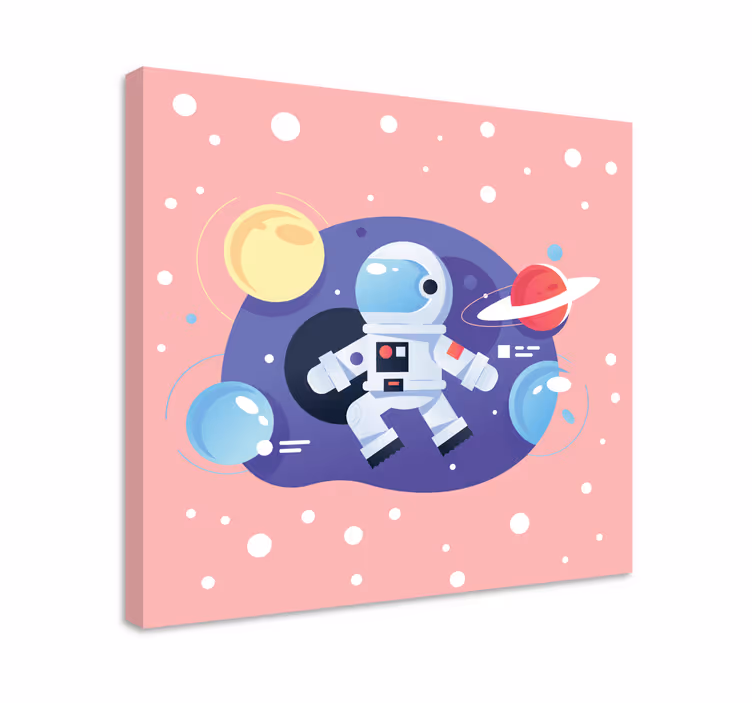 Quadro videogame explorador de aventura espacial - TenStickers
