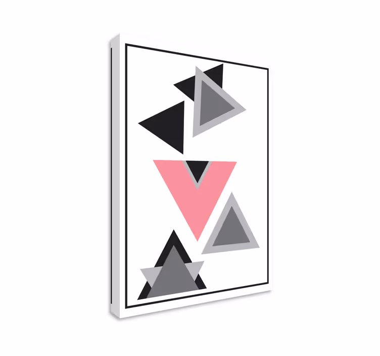 Quadro de figuras geométricas Triângulos arte abstrata - TenStickers
