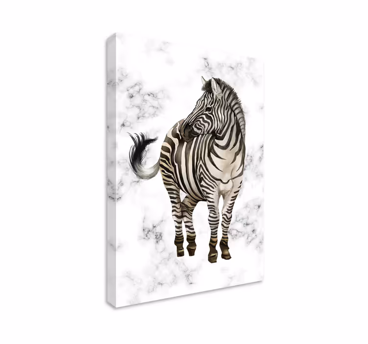 Quadro infantil Retrato de uma zebra - TenStickers
