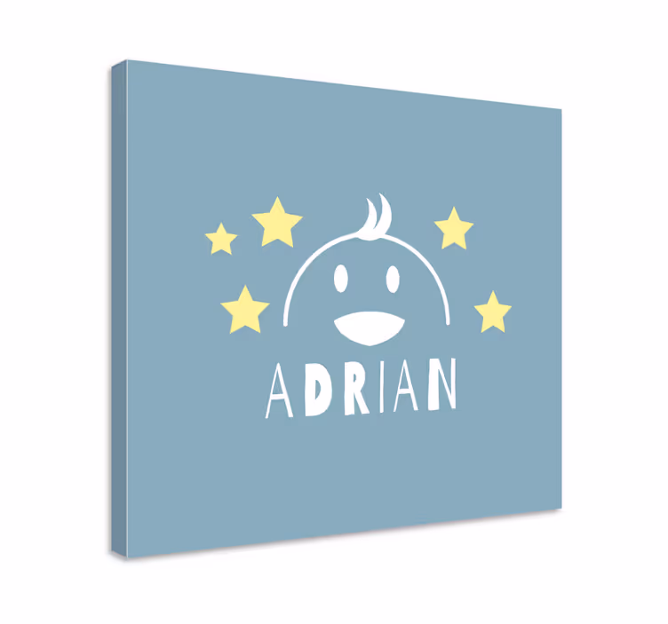 Quadro infantil rosto de personagem feliz - TenStickers