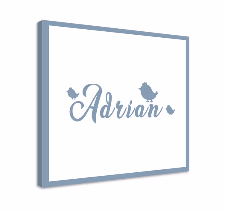 Quadro com o abecedário arte personalizada com nome - TenStickers