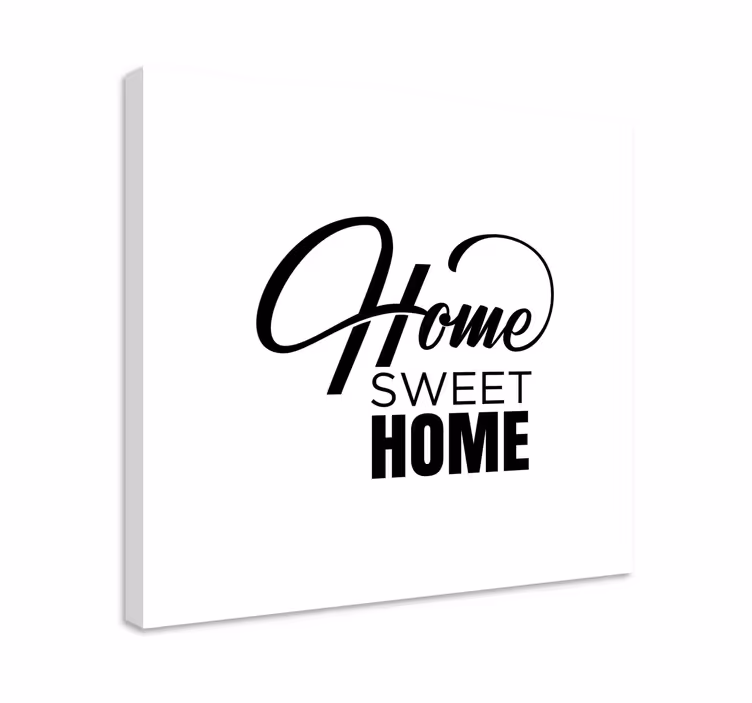Quadro com letras lar aconchegante - TenStickers