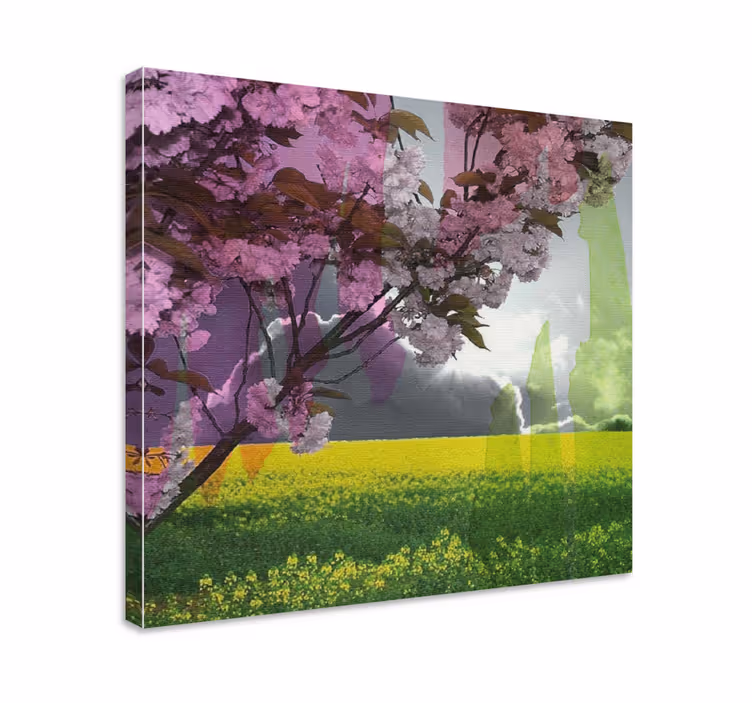 Quadro de flores cena floral em florada - TenStickers
