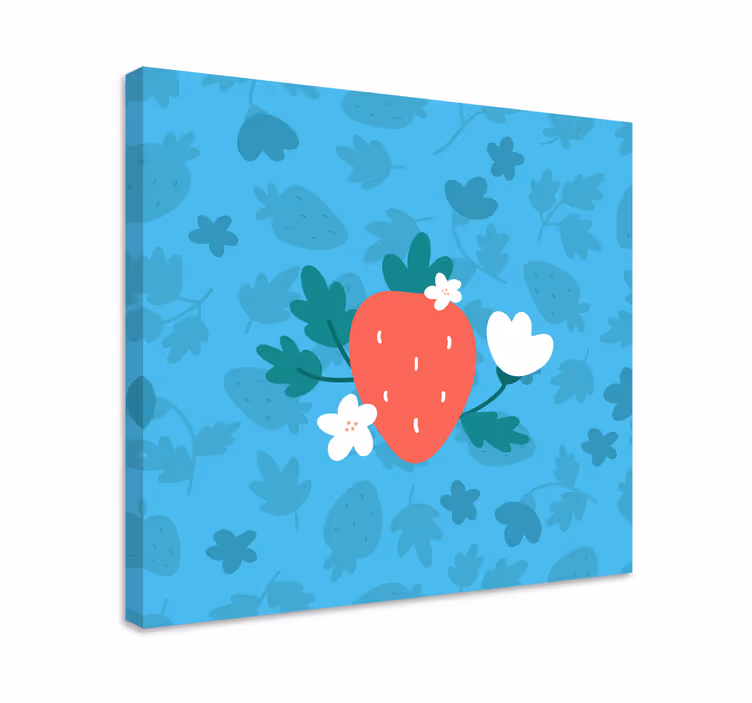 Quadro de vinícola Padrão de flor e - TenStickers