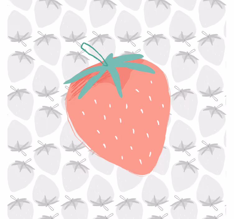 Quadro decorativo de vinícola ilustração de morango - TenStickers