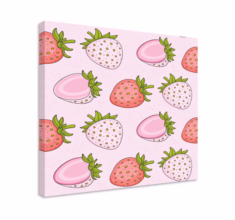 Quadro decorativo de vinícola delícia de morango - TenStickers
