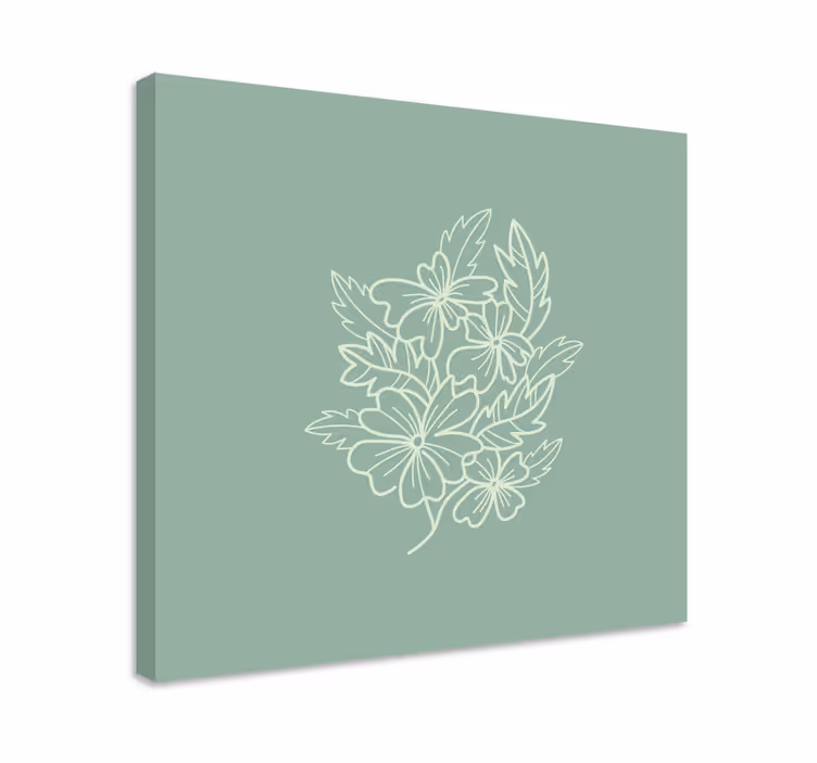 Quadro de flores arranjo floral estilizado - TenStickers