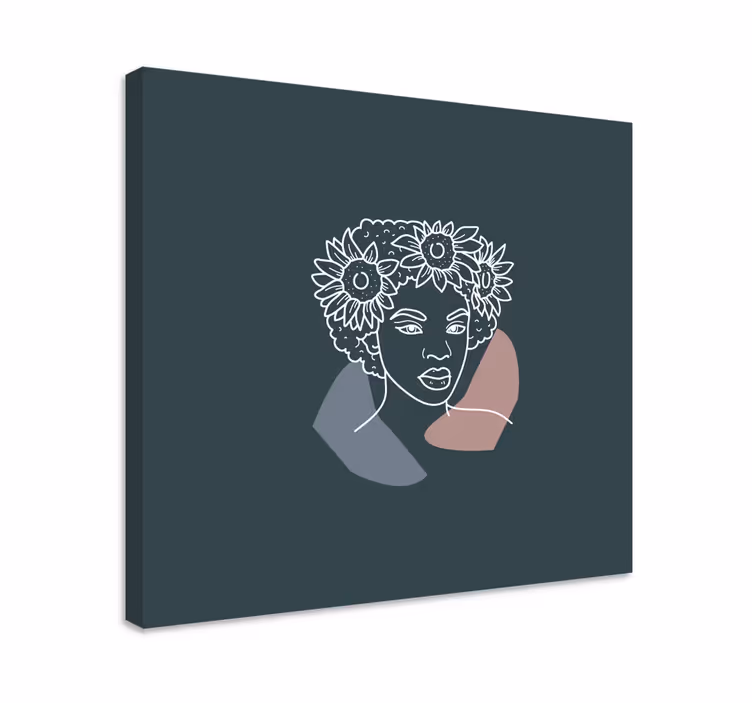 Quadros decorativos personagens retrato botânico ornamental - TenStickers