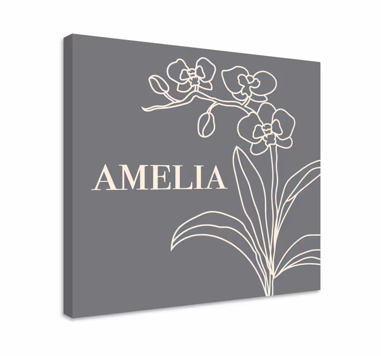 Quadro de flores com design floral elegante - TenStickers