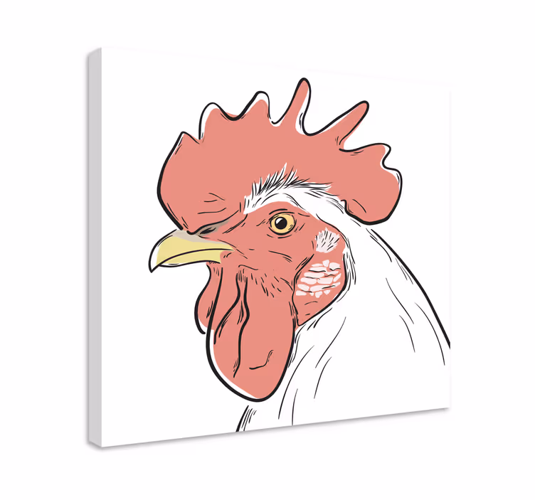 Quadro de pássaros retrato detalhado de galo - TenStickers