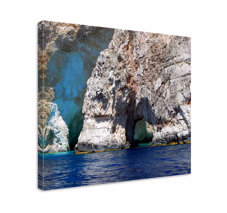 Quadro de paisage Caverna de raj com água azul - TenStickers