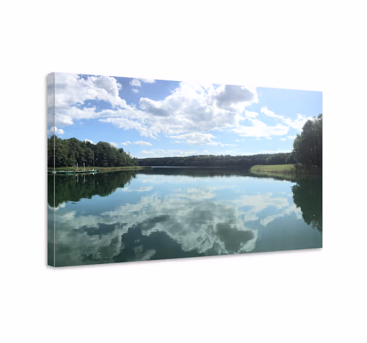 Quadro de paisagem vista refletida do lago - TenStickers