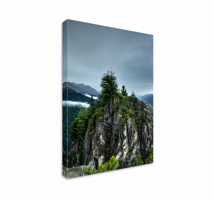 Quadro de paisage paisagem de pico de montanha - TenStickers