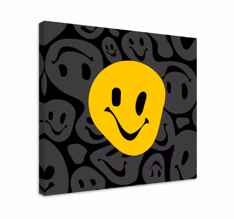 Quadro rosto sorridente feliz - TenStickers