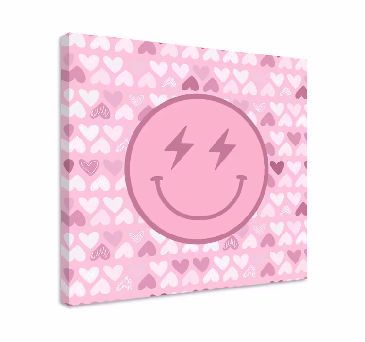 Quadro frase motivacional Ícone de rosto feliz - TenStickers