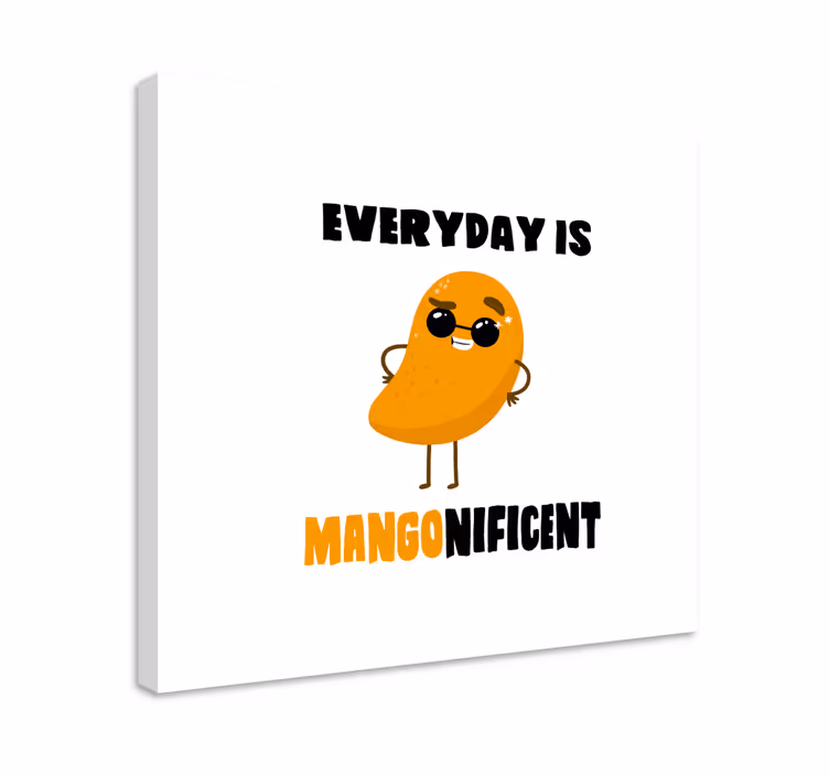 Quadro decorativo de vinícola personagem mango divertido - TenStickers