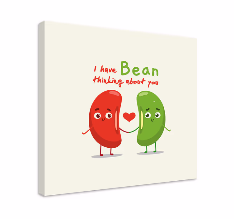 Quadro Decorativo de vinícola amamos feijões juntos - TenStickers