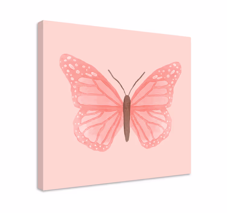 Quadro de borboletas Borboletas rosa - TenStickers